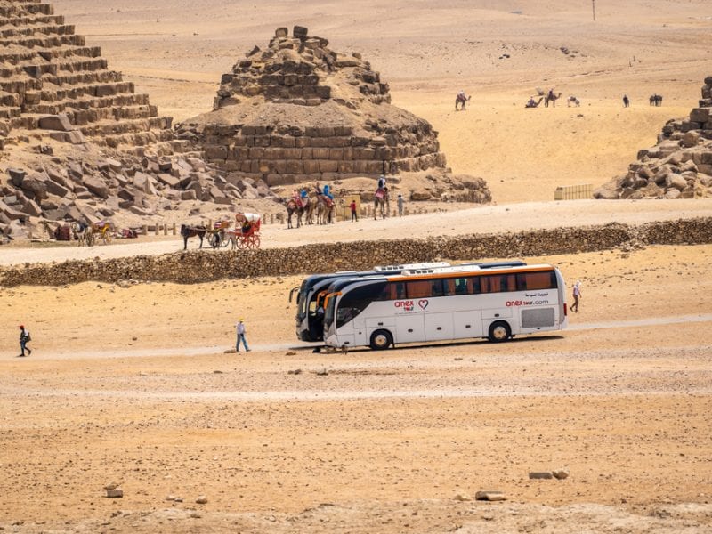 Visite du Caire depuis Hurghada en bus | Meilleure visite des Pyramides depuis Hurghada Hôtels