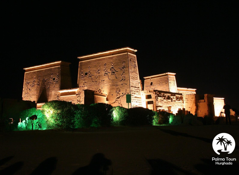 Sound and Light show in Philae temple from Aswan