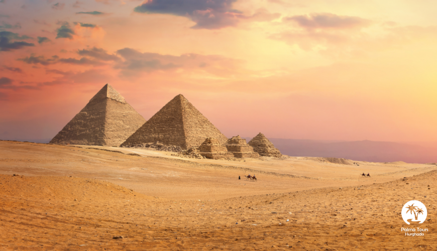 The Giza pyramids