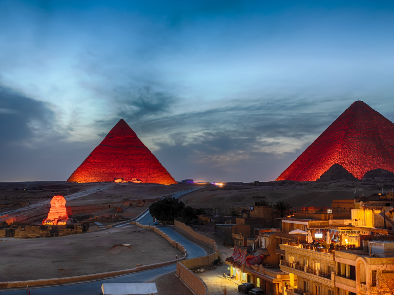 Sound and Light show At the Pyramids of Giza